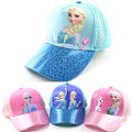 Miniatyrbillede 2 af 5: Hat børns sommer solbeskyttelse mesh hat tegneserie pige prinsesse mellemstore og store børns baseball kasket udendørs duckbill kasket