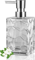 Transparent Akryl Tvåldispenser 320ML för Badrum Kök Sovsal Dekoration 16x7cm