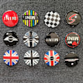Pikkukuva 2 / 4: 4kpl 52mm auton pyörän navan tarrat logo Mini Cooper Jcw R50 R52 R53 R56 R57 R58 R60 Mini Clubman Countryman lisävarusteille I{EE}
