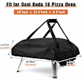 Pikkukuva 2 / 5: Ooni Koda 16 pizzauunin suojus, vedenpitävä ja säänkestävä, kantolaukku, pizzauunin laukku - musta (66 x 60 x 22 cm)-X43-{ee}