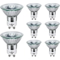 Miniatyrbilde 1 av 4: GU10 halogenpære 50W dimbar, 220V GU10 halogenpære 2 stift, 2800K{EE}