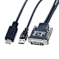 Pikkukuva 1 / 4: DVI M1-DA 30+5 -nastainen HD-yhteensopiva kaapeli Dual Link + USB-projektorikaapeli 1,7 m{ee】