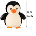 Miniatyrbild 6 av 8: Pingvin Gosedjur Söt Pingvin Plyschdocka Leksak 21,5 cm för Flickor Pojkar Jul (Pingvin)