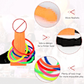 Miniatyrbilde 3 av 4: Festlig Ringkast Spill Utdrikningslag Rekvisitter Leker Ring Bøyle Kast Spill For Voksne Jenter Fest Brud Morsomme Plast Kast Ringer