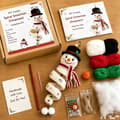 Miniatyrbild 8 av 9: Virka snögubbe spiralprydnad DIY-kit Julpyssel Christmas Tree (Type C)
