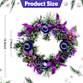 Pikkukuva 5 / 5: Adventtikynttilänjalka, violetti nauha, adventtikynttelikkö joulukoriste kotiin kirkkoon