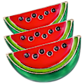 Miniatyrbild 1 av 4: 3 st Mini Vattenmelon Broschnålar Kläder Kavajnålar Tecknad Broschnål för Kvinnor{EE}