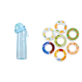 Miniatyrbilde 1 av 4: Smaksatt vannflaske med 7 pods Air Water Up flaske Frost svart 650ml Air oppstartssett Vannkopp for camping Sport hours