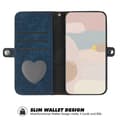 Miniatyrbillede 2 af 5: YX0020 Læder Wallet Case til Samsung Galaxy A15 5G Multicolor Multicolor Sapphire