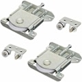 Miniatyrbillede 1 af 5: Skydedørsrulle til garderobe, skydedørsdele til garderobedør, hjul, ruller, garderobeskinner 2 stk.