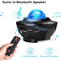 Miniatyrbilde 4 av 7: LED Galaxy Lys - Stjernelampe / Nattelys Stjerneprojektor Black Black