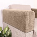 Miniatyrbild 3 av 5: 2 st Armstödsskydd för Soffa, Justerbara, Stretchiga Armstödsskydd för Soffa, Halkfritt Möbelskydd (Ljus Kaffe) Brown