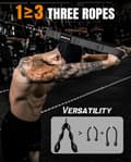Miniatyrbild 2 av 6: Triceps Rep Attachment - Improved Range of Motion Cable Handle for Pushdowns, Curls, Face Pulls, Professional Gym Use black black color