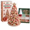 Miniatyrbild 6 av 11: DIY-pysselset med pärlade julgranar DIY Beading Kit Halloween Tree Type D - White Ghost