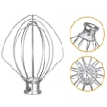 Miniatyrbilde 4 av 4: Rustfritt Stål Visp Tilbehør Erstatning for KitchenAid 5K45/5KSM150 KAESI Silver