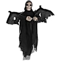 Pikkukuva 1 / 4: Halloween-koriste valolla - Riippuva aaveskeletri äänellä, riippuva luuranko, Spookhouse-kauhuskeletrilelu, riippuva aave naamiaisiin, N