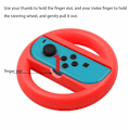 Miniatyrbillede 2 af 5: Rattet til Nintendo Switch-controllere, 2 racerrat kompatibelt med Mario Kart, spilcontrollerrat til Nintendo Switch fjernstyring