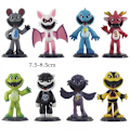 Miniatyrbillede 1 af 2: 8 stk. Poppy Playtime Kapitel 4 Nightmare Critters Figurer Legetøj Sæt Kagedekorationer 8PCS