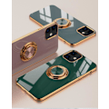 Miniatyrbild 2 av 9: Lyxigt stilfullt skal iPhone 12 Pro Max med ringstativfunktion Guld Ljusblå[ee] LightBlue one size