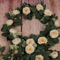 Miniatyrbilde 5 av 5: Kunstig rosekrans med grønne blader 200cm 2 stk blomsterkrans for hjemmebryllupsdekorasjon