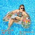 Miniatyrbillede 1 af 11: Ny oppustelig flydende række udendørs foldbar ryglæn klemme net flydende seng vand oppustelige forsyninger loungestol flydende seng flamingo lounge chair floating row EU patent CE certification