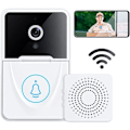 Pikkukuva 1 / 5: Videokello kameralla, langaton WiFi-videokello ovikellolla