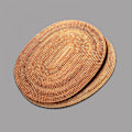Miniatyrbilde 3 av 6: Rattan Brikke Naturlig Håndlaget Rattan Varmebestandig Brikke Isolasjonsmatte Rattan Gryteunderlag (15.7x11.8 TOMMER)