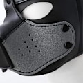 Miniatyrbillede 5 af 6: Hundemaske, blød latex Pet Play Hundemaske hvalpemaske sort læder Dt{f2}