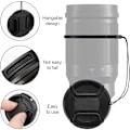 Miniatyrbilde 6 av 8: Universal Senterklips Snap-on Frontlinsedeksel for Utvalgte Canon Nikon Sony Pentax Olympus Fuji Kameraer med Snøre 55mm