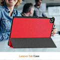 Miniatyrbillede 5 af 5: Til Lenovo Tab TB311FU Cover Anti-Drop Læder Stand Tablet Beskyttelse Multicolor{hh] Multicolor Red