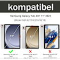Miniatyrbilde 3 av 5: Tastatur for Nettbrett A9 Plus - Galaxy Tab A9 Plus Deksel med Tastatur, Magnetisk Trådløst Bluetooth-Tastatur, Avtakbart{ee}