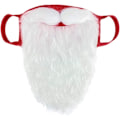 Miniatyrbilde 5 av 6: Sett med lukkede masker Morsom skjeggete julenissekostyme for voksne til jul (One Size)