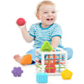 Miniatyrbilde 3 av 5: Leker for 1-åringer, Babysorteringsleke Fargerik kube og 6 stk Mult