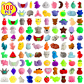 Pikkukuva 1 / 5: 100 kpl Juhlapalveluksia Lapsille 4-8, Puristeltavat Lelut Aarrearkku Lelut Kawaii Puristelut Stressin Lievitys Puristeltavat Fidget-Lelut{EE}