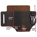 Miniatyrbild 3 av 5: Multifunktionell Bälteshölster, Läder Edc Organizer för Män, Leatherman Hölster med Pennhållare, Nyckelhållare, Ficklampa, Läder Edc Hölster (br{hh]