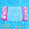 Miniatyrbillede 1 af 11: Ny oppustelig flydende række udendørs foldbar ryglæn klemme net flydende seng vand oppustelige forsyninger loungestol flydende seng Patterned Hammock (Pink) EU patent CE certification