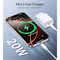Pikkukuva 2 / 6: 3 kpl A-pple 20W USB C -virtalähde, suunniteltu erityisesti iPhonelle USB C -liittimellä, yhteensopiva iPhone 16/15/14/13/12 Plus Pro Max Minin kanssa