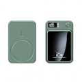 Miniatyrbilde 1 av 5: Magnetisk Bærbar Lader 20000 mAh Rask Lading 22.5W Bærbar MagSafe Powerbank Lilla 20 000 MA green