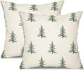 Vita Jul Kuddfodral Vinter Familj Heminredning Soffkuddar 45x45 cm 2-pack