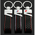 Miniatyrbilde 2 av 3: Audi sLine logo nøkkelring i ekte karbonfiberlær{EE}