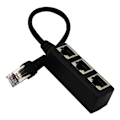 Miniatyrbilde 3 av 7: Ethernet Kabel Splitter Nettverksadapter Ethernet Splitter 1 til{EE}