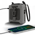Bærbar taljeklemmeventilator, bærbar minikøleventilator til udendørs brug om sommeren, USB genopladelig kropsventilator grey