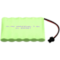 Miniatyrbilde 4 av 5: Laderbart batteri 7.2v 2400mah Ni-mh Aa med Sm-2p 2-pins kontakt og USB ladekabel for RC lastebiler WG