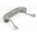 Miniatyrbillede 1 af 5: 3M Teleskopisk Bruseslange Badeværelse Fjeder Slange Spiral Slange med Rustfrit Stål Konnektor til Badeværelse Brusepistol