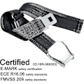 Miniatyrbild 2 av 5: Flygplansbältesförlängare E4-certifierad, justerbar från 15,2 cm till 81,3 cm