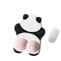 Miniatyrbild 6 av 11: Rosa Panda Musmatta Handledsstöd Flickor Söt Halkfri Dator Kontor Högkvalitativ Silikon Tangentbord Handstöd Handled Lucky Panda-Set