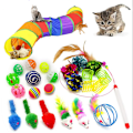 Miniatyrbild 1 av 5: Katt Lekset, Plyschmus, Regnbåge Kattunnel, Roliga Kattprodukter (28 Set)