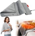Electric Heating Pad with 5 Temperatures – Adjustable for Back, Neck and Shoulders, Graphene Heating 60x30cm