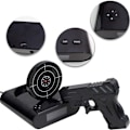 Miniatyrbild 3 av 9: Target Väckarklocka, Kreativ Pistolskytte Alarm Personlig 12 Timmars Digital Display för Tunga Sovmorgnar, Nyhetspresent för Pojkar Flickor (Svart