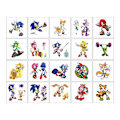 Pikkukuva 3 / 3: Sonic-tatuoinnit lapsille, 20 arkia suuria lasten väliaikaisia tatuointitarroja